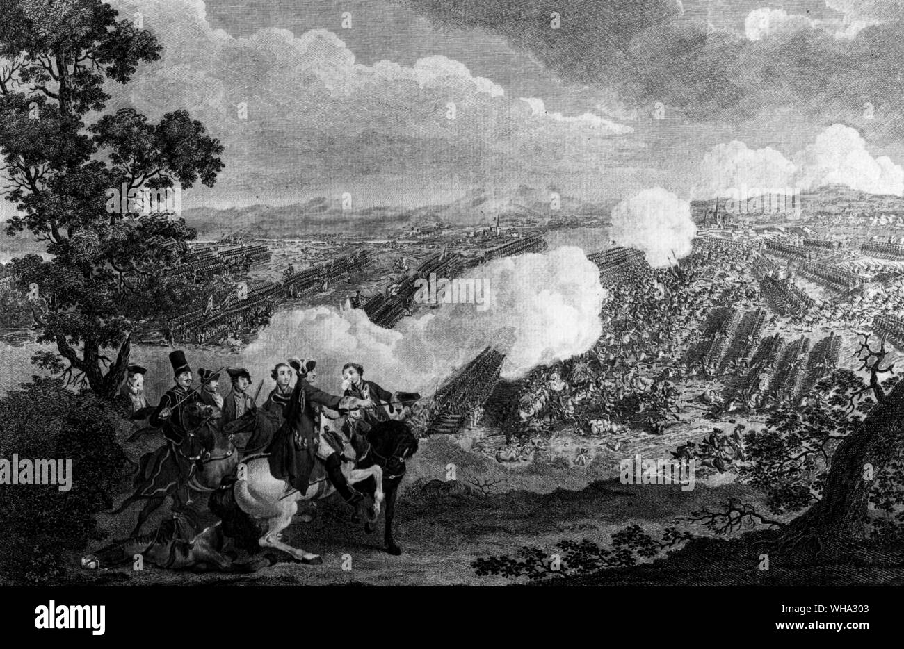 Schlacht bei Minden, 1759. Stockfoto