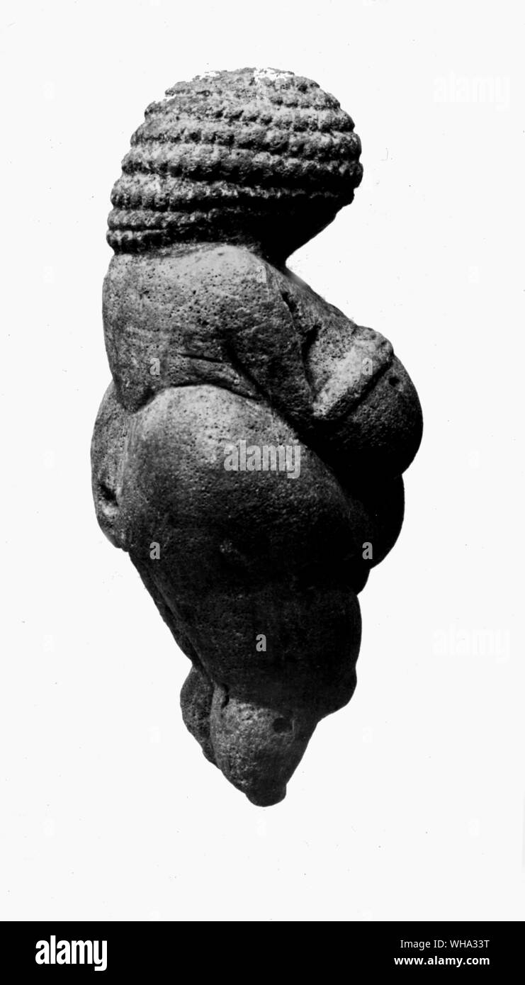 Der frühe Mensch: "Venus" von Willendorf, Wien. Stockfoto
