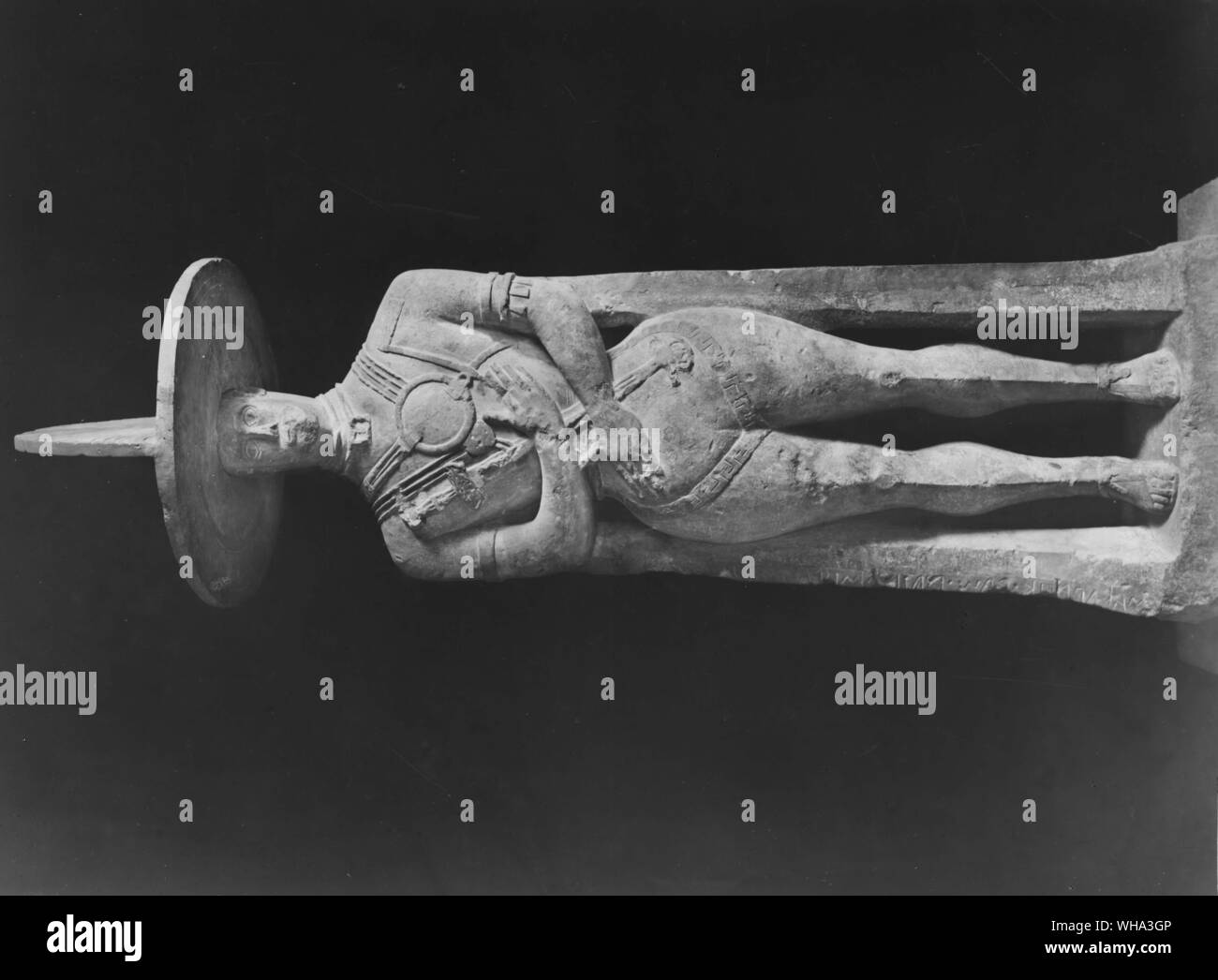 7. Jahrhundert AD: Krieger von Capestrano. Stockfoto