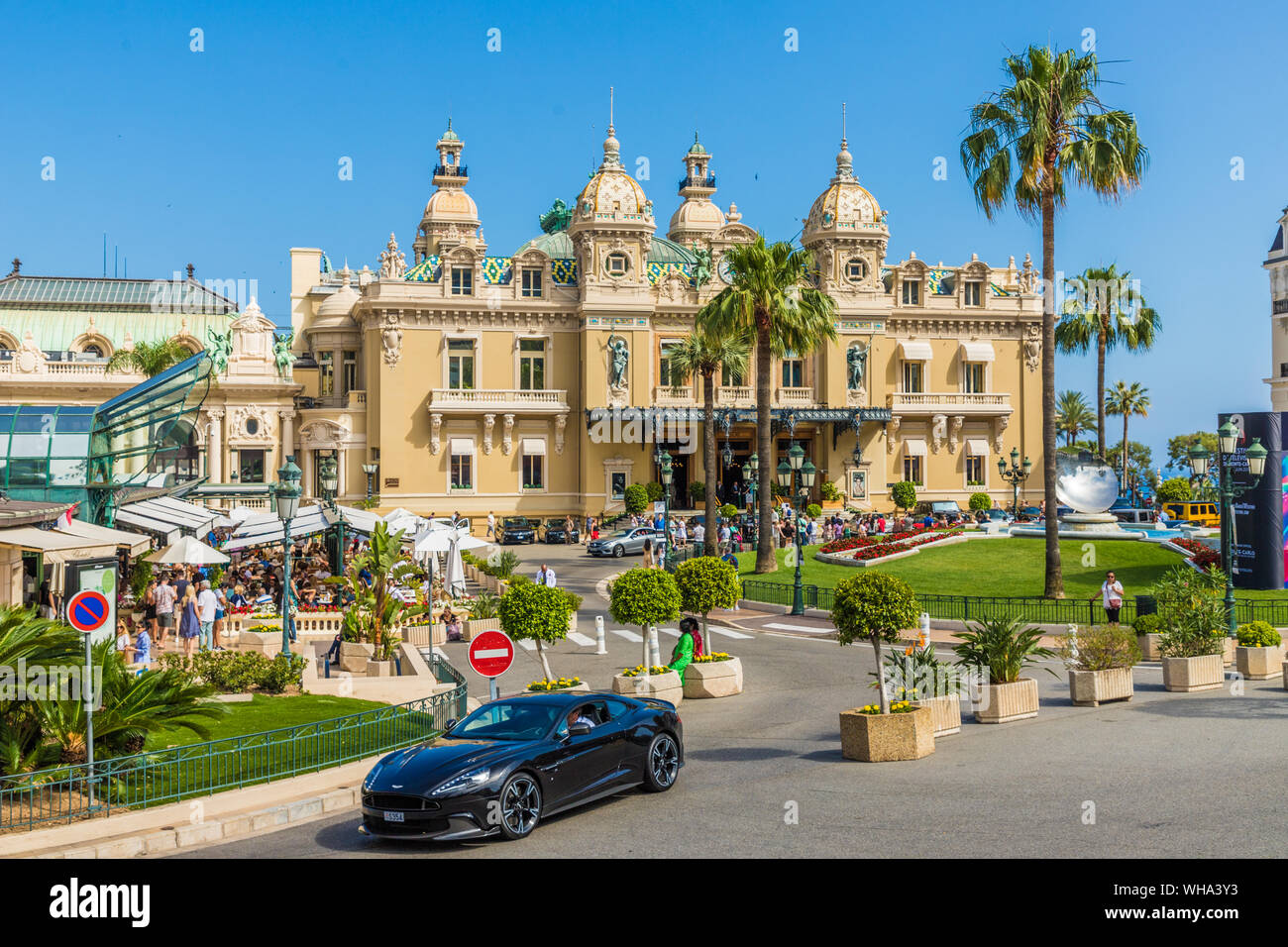 Casino Monte Carlo in Monte Carlo, Monaco, Cote d'Azur, Côte d'Azur, Mittelmeer, Frankreich, Europa Stockfoto