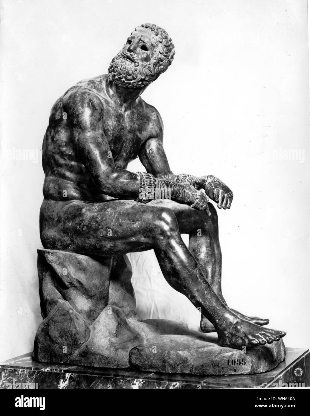 Boxer ruht. 100-70 v. Chr. Stockfoto