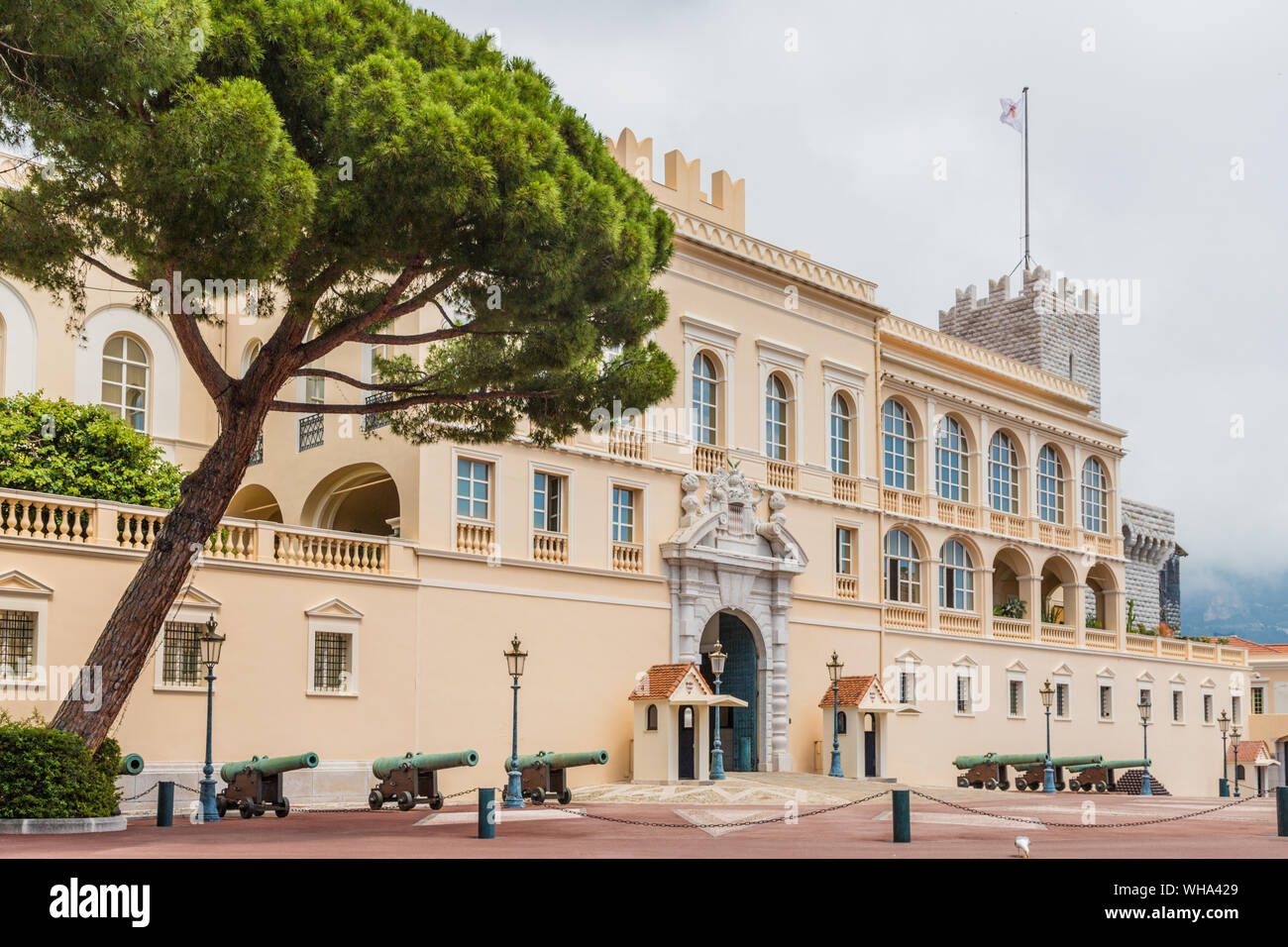 Prince's Palast von Monaco in Monaco, Cote d'Azur, Côte d'Azur, Mittelmeer, Frankreich, Europa Stockfoto