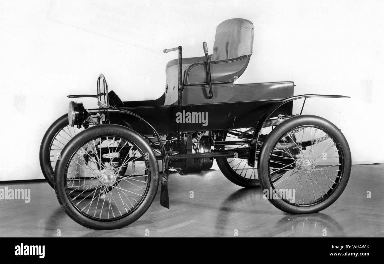 1902 Baker elektrische 2-sitzer Runabout. Stockfoto
