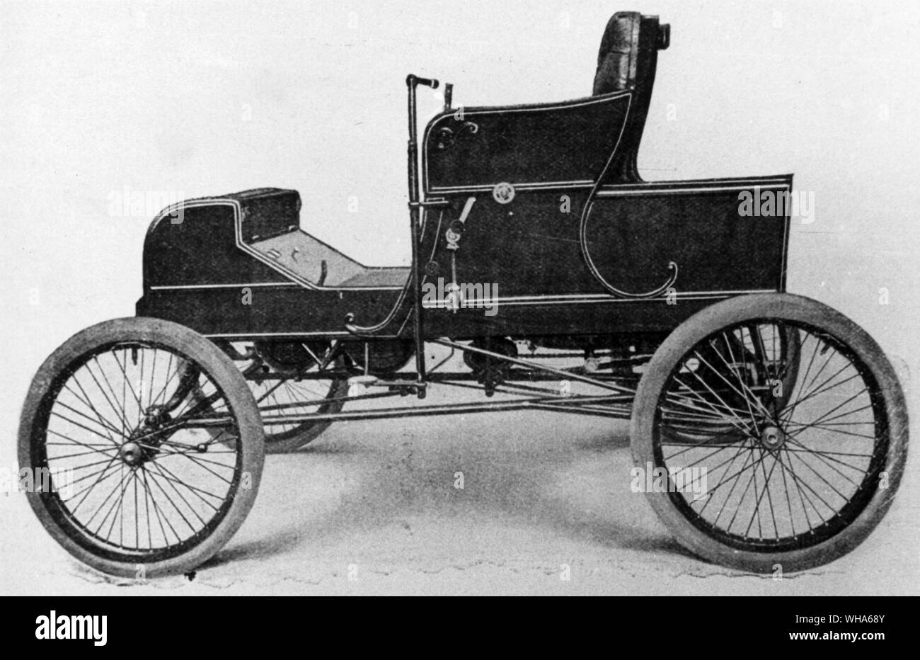 1902 zu lesen. Dampf Vehicle Company von Amerika. Stockfoto