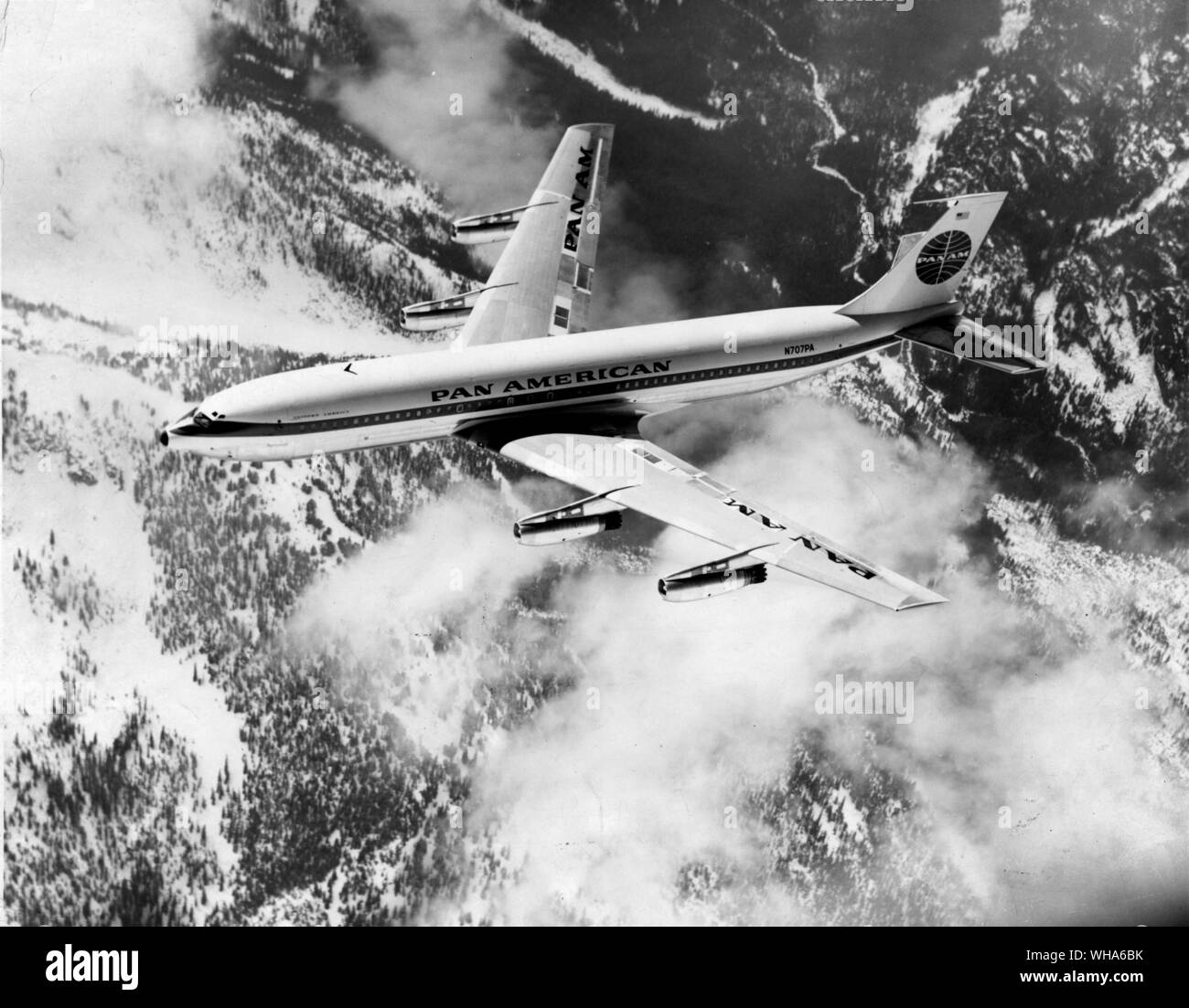 Pan American Airline. BOE 707 Stockfoto