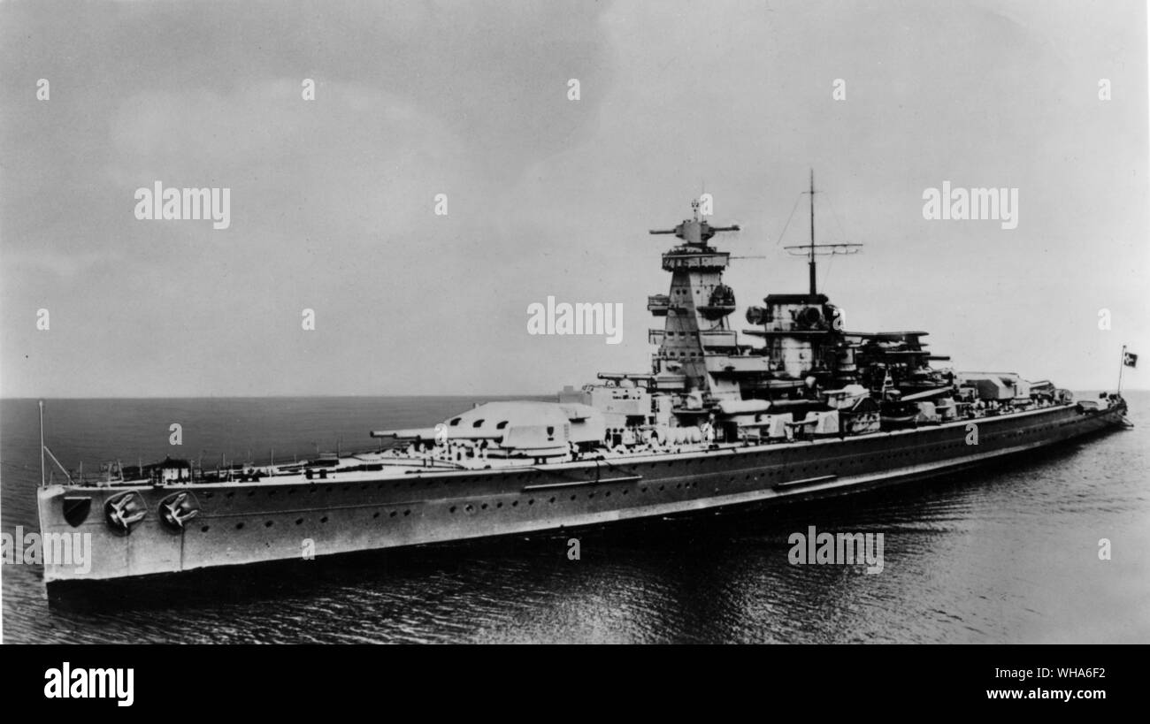 German Battleship Admiral Scheer. 1933 Stockfoto