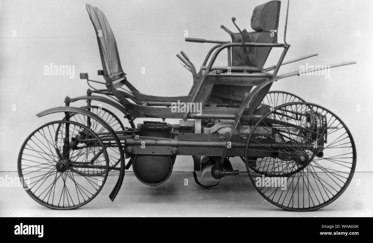 Lanchester Motor Car. 1897. zwei Sitzen von Herrn F W Lanchester gebaut. Es war der zweite lanchester Auto gemacht, und der erste Stille" Auto auf den Markt gebracht Stockfoto
