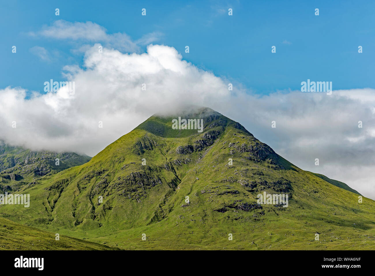 Highland Berge und Wolken - Schottland Stockfoto