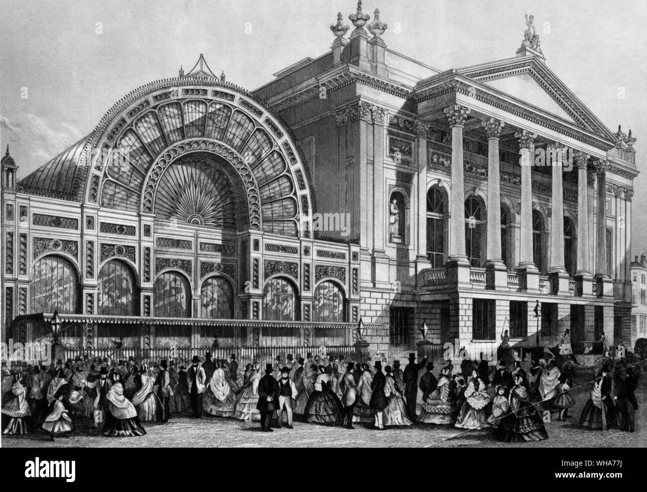 Theatre Royal. Covent Garden. London. 1861 Stockfoto