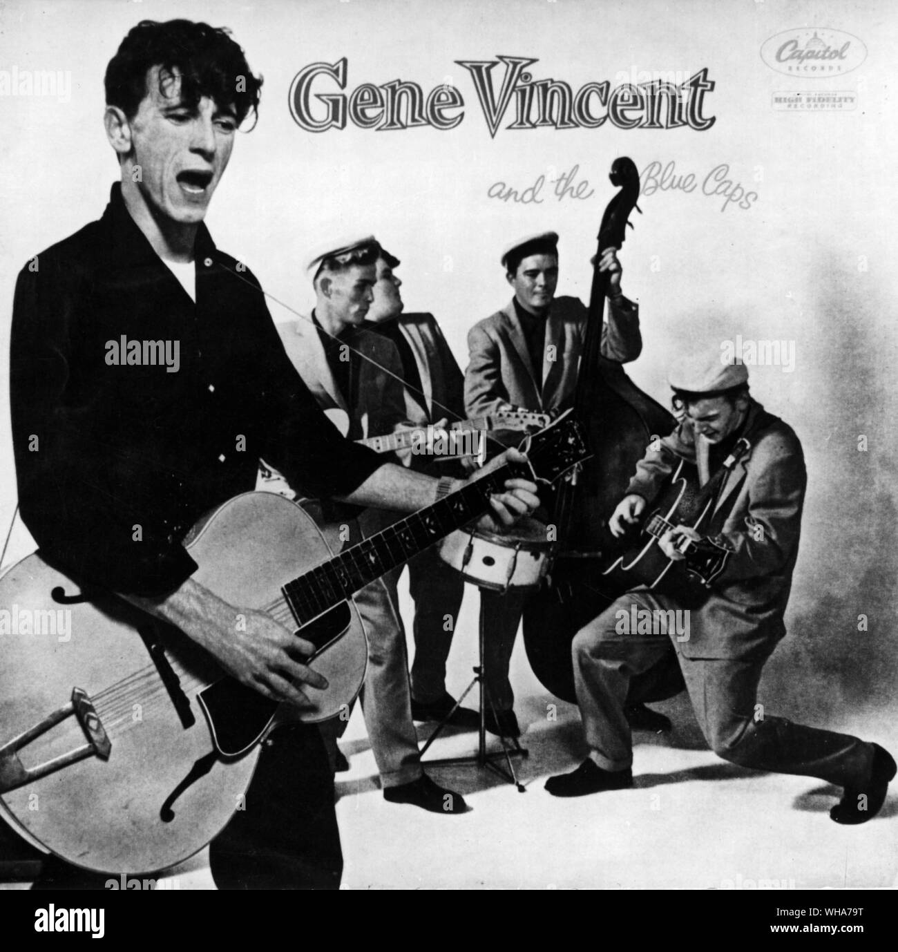 Gene Vincent und die blauen Kappen. Stockfoto
