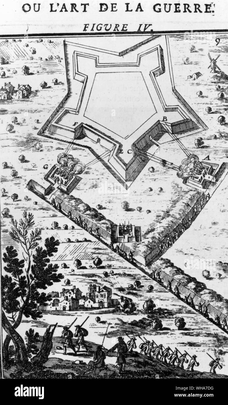 Marlborough und seiner Linien. 17. Jahrhundert. Die Kunst des Krieges Stockfoto
