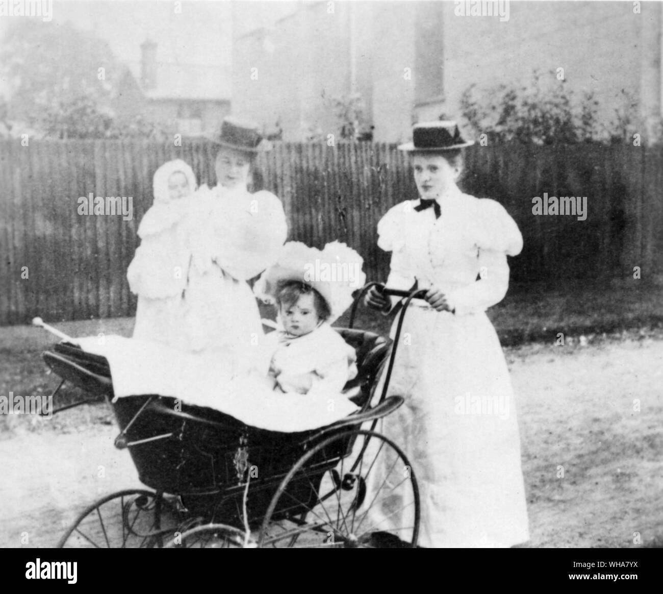 Eine häusliche Szene 1898 Stockfoto