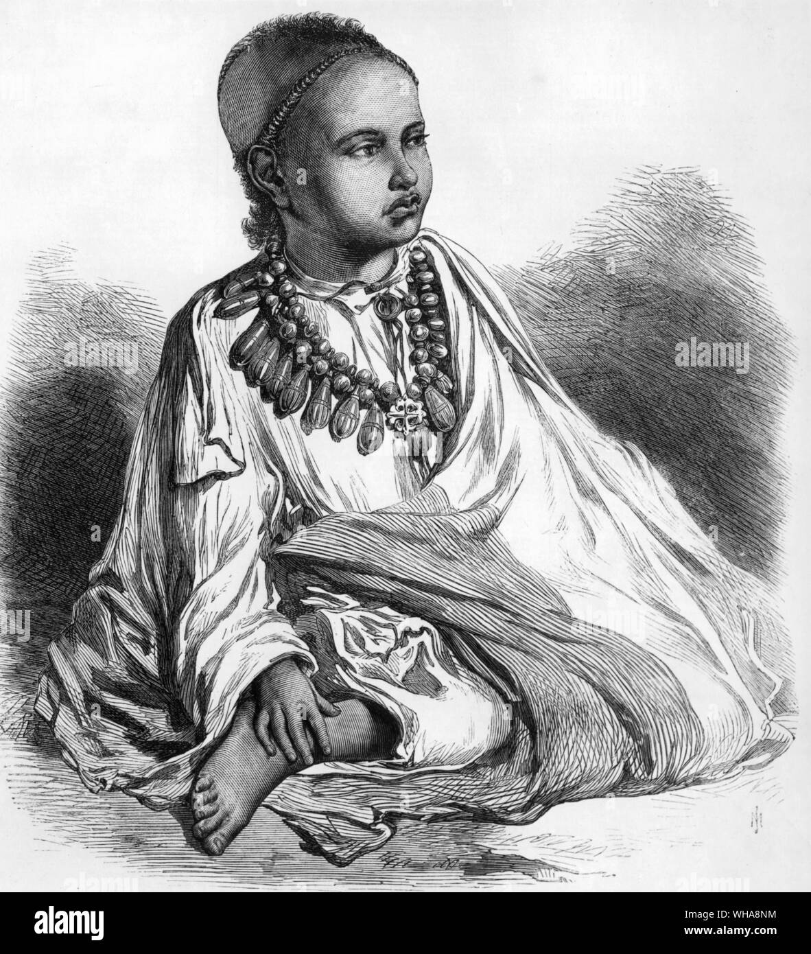 Theodore dejatch Alamaeo, der Sohn des verstorbenen König von Abessinien Stockfoto