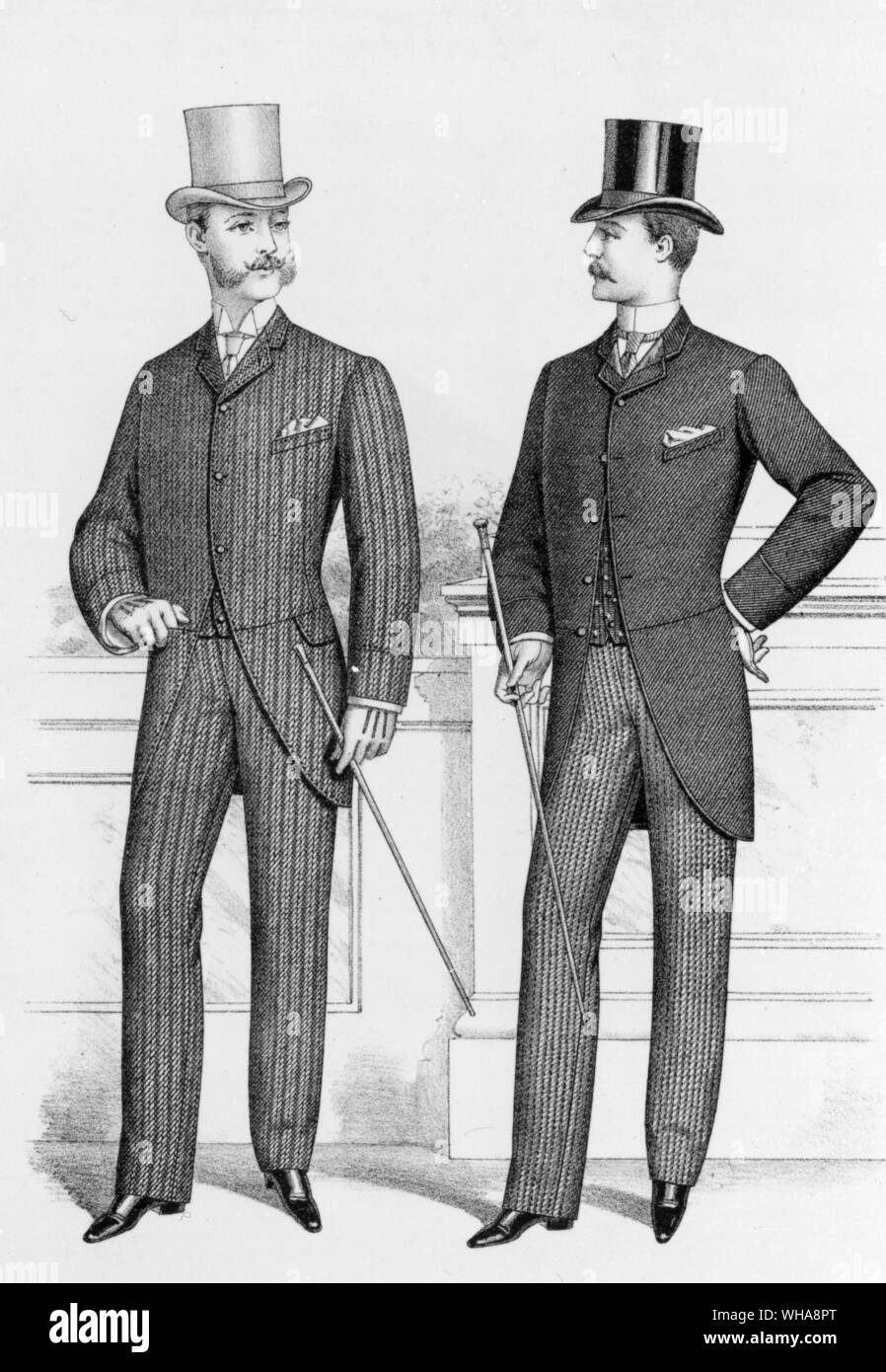 Abbildungen der britischen Kostüm. Sommer 1887 Stockfoto