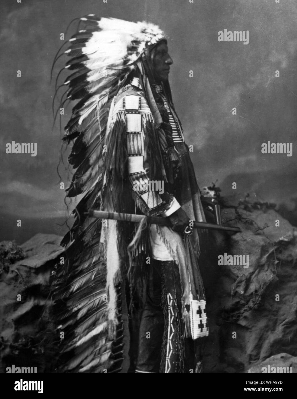 Chief kleine Wunde. Oglala Sioux Stockfoto