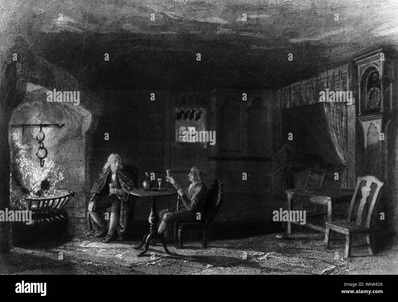 Innenraum der Geburtsort von Verbrennungen. 1842 Stockfoto