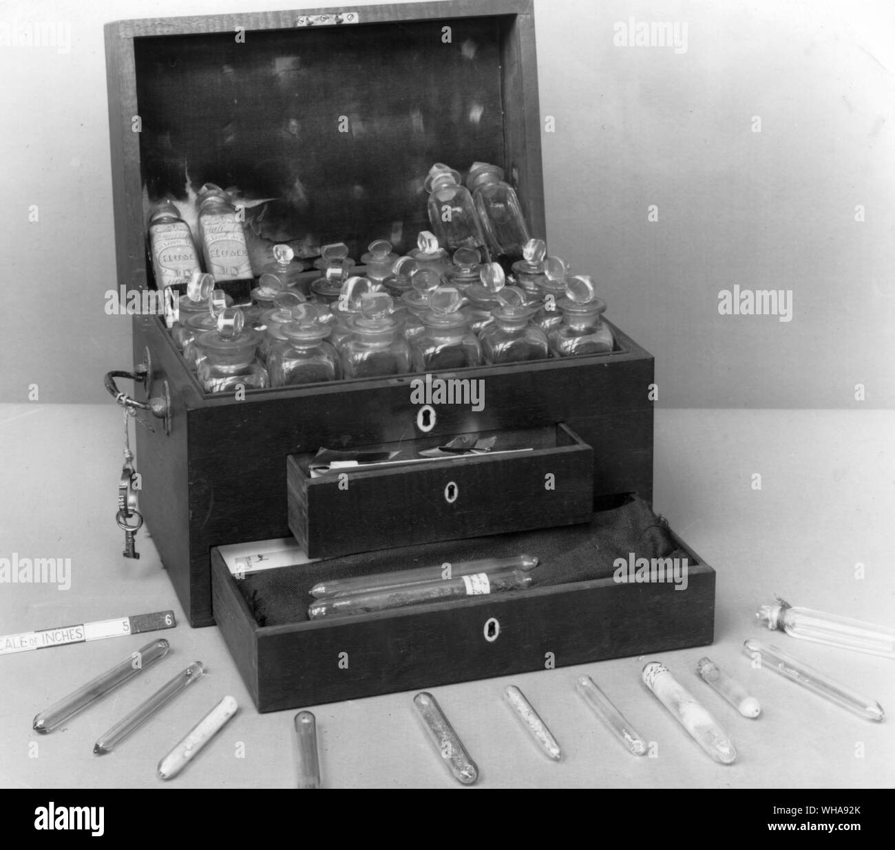 Faradays chemische Cabinet Stockfoto