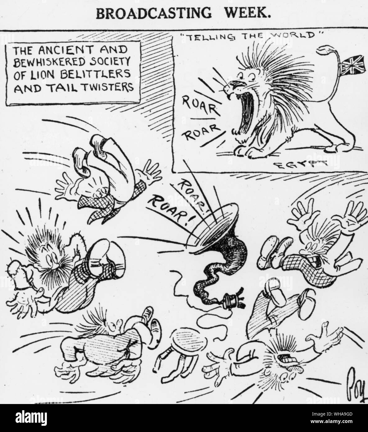 Nachrichten werden durch kommen mit erstaunlicher Unterscheidbarkeit. Rundfunk Woche. Daily Mail 26. November 1924 Stockfoto