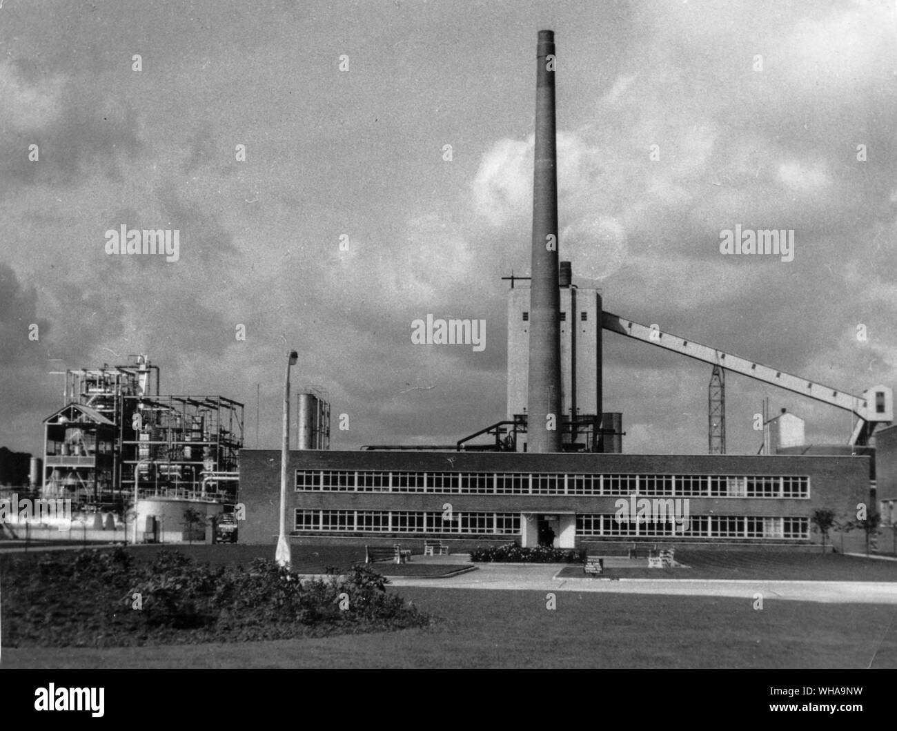 Die Raffinerien an Nantgarw Glamourganshire eine der neuesten Zechen in Wales Stockfoto