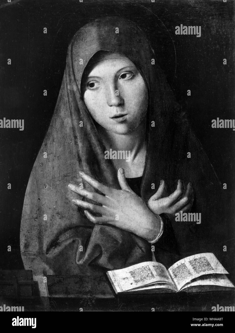 Maria der Verkundigung. von Antonello da Messina. Jungfrau der Verkündigung Stockfoto