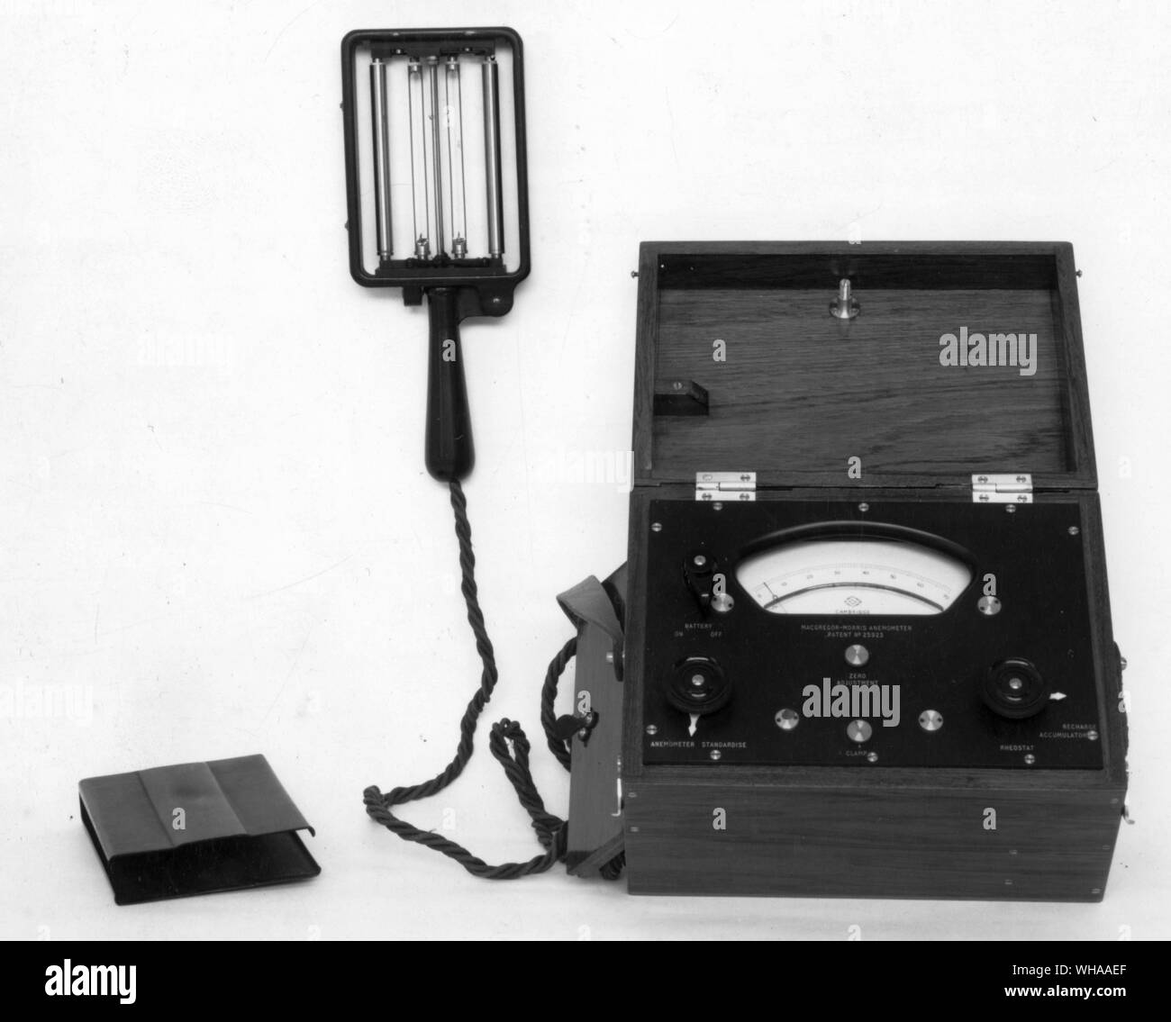 Anemometer. Einen Windmesser ist ein Gerät, das Ihnen sagt, wie schnell der Wind weht. Stockfoto