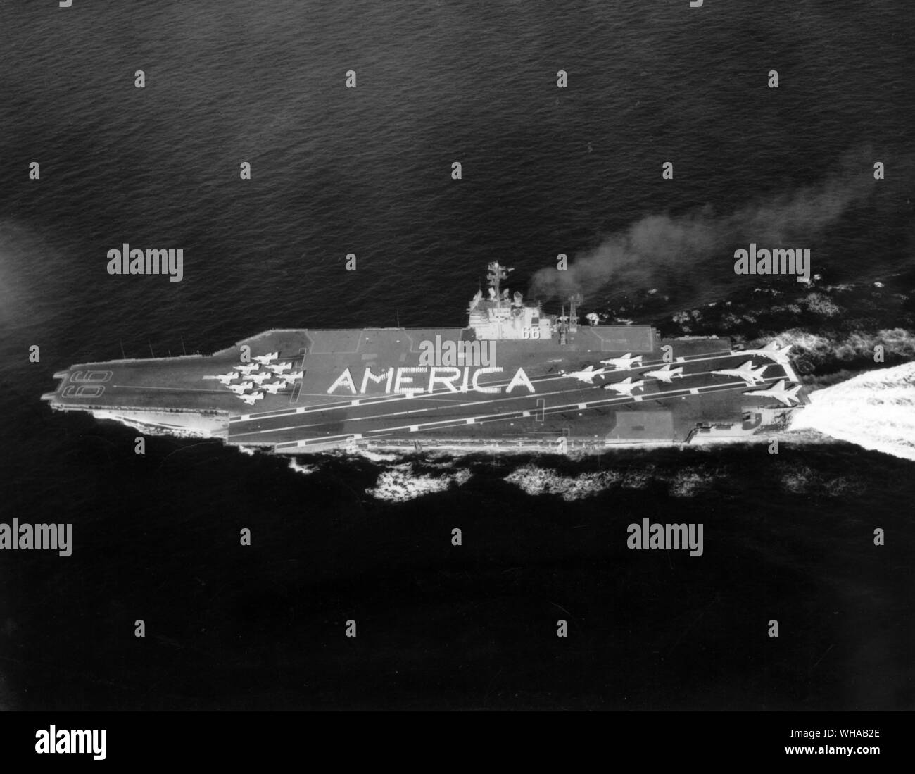 Die USS America Stockfoto