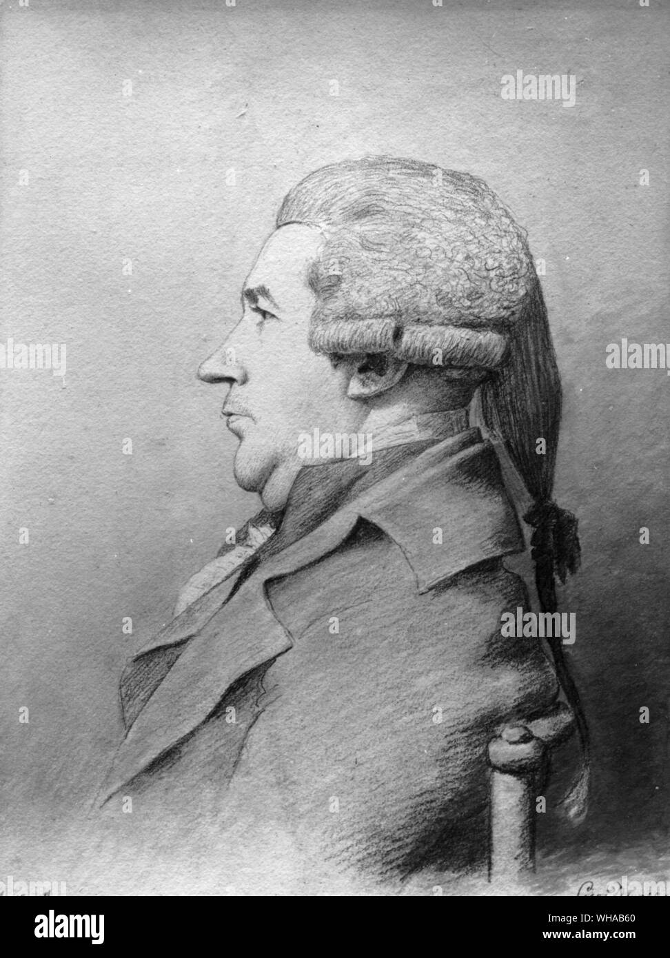 James Boswell. Boswell, James schottischer Autor und Biograf; schrieb Konto von Korsika 1768, Leben von Samuel Johnson 1791; Freund und Biograph Samuel Johnson 1740-1795. . Stockfoto