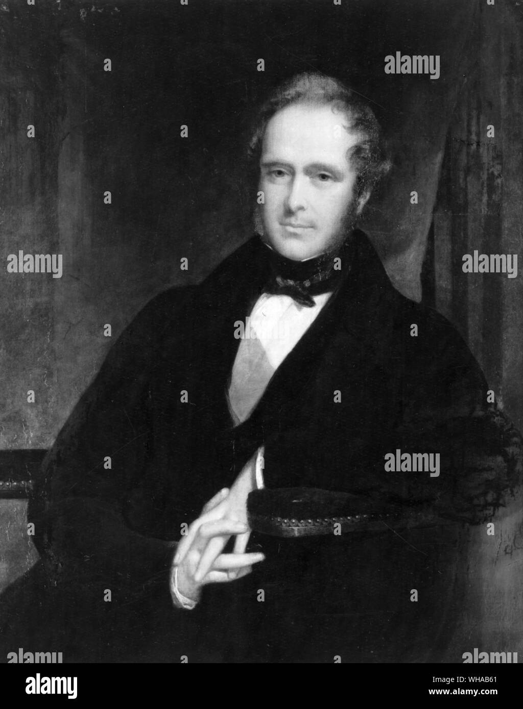 Henry John Temple Dritte Viscount Palmerston 1846 von John Partridge Stockfoto