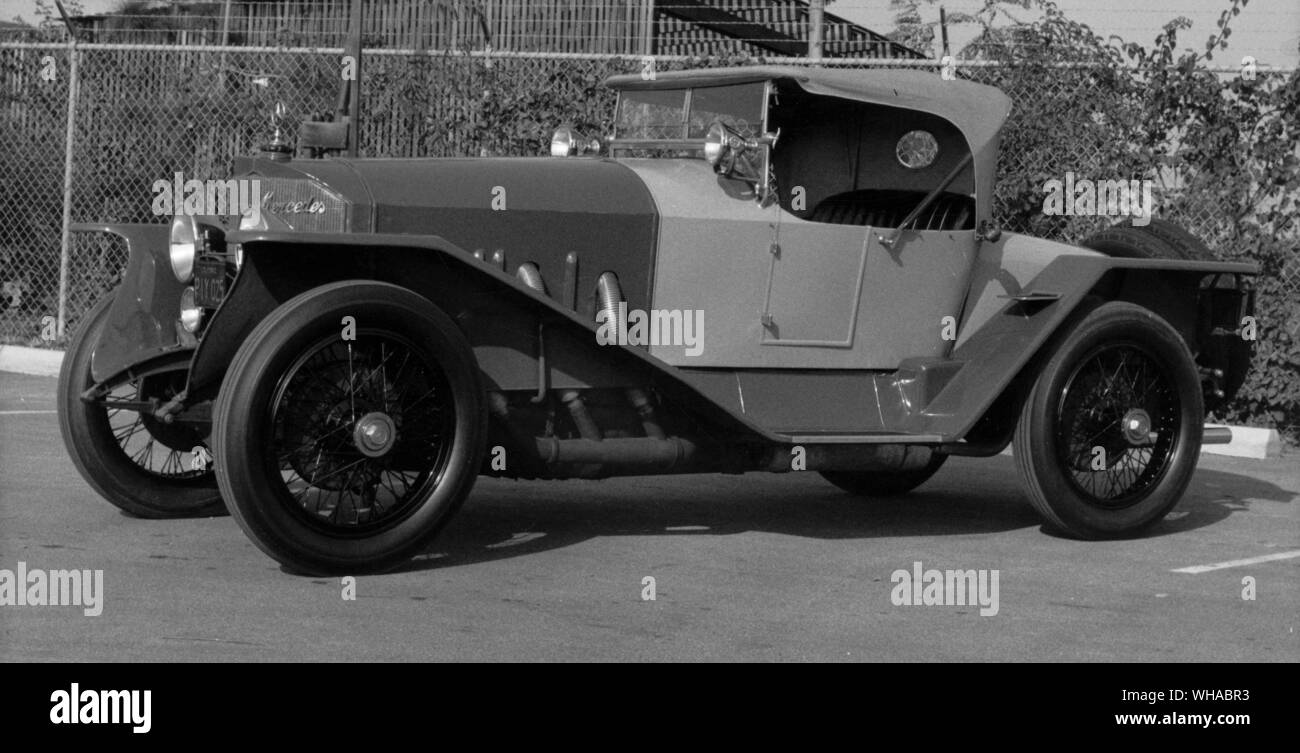 Mercedes 1924 Modell 28/95 Targa Florio. Dies hat der Motor ähnlich der Albatros Flugzeugen. 6 Liter 6 Zylinder Stockfoto