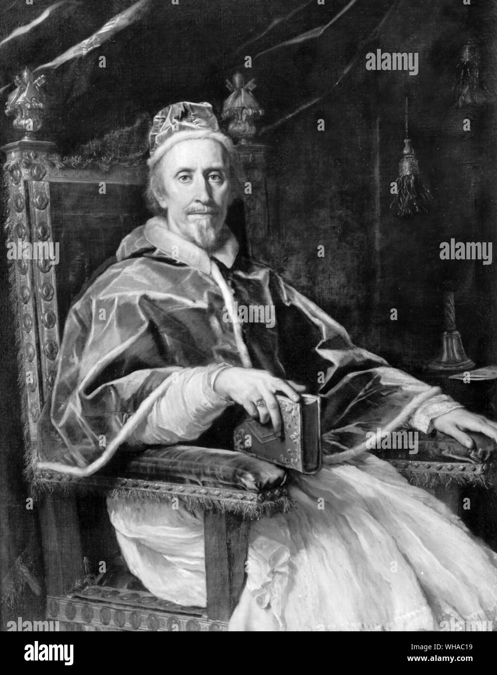 Clemens IX 1669 von Carlo Maratta 1625-1713. Clemens IX (orig. Giulio Rospigliosi) italienische Opern Autor und Komponist; Papst 1667-1669 1600-1669. . . . . Stockfoto