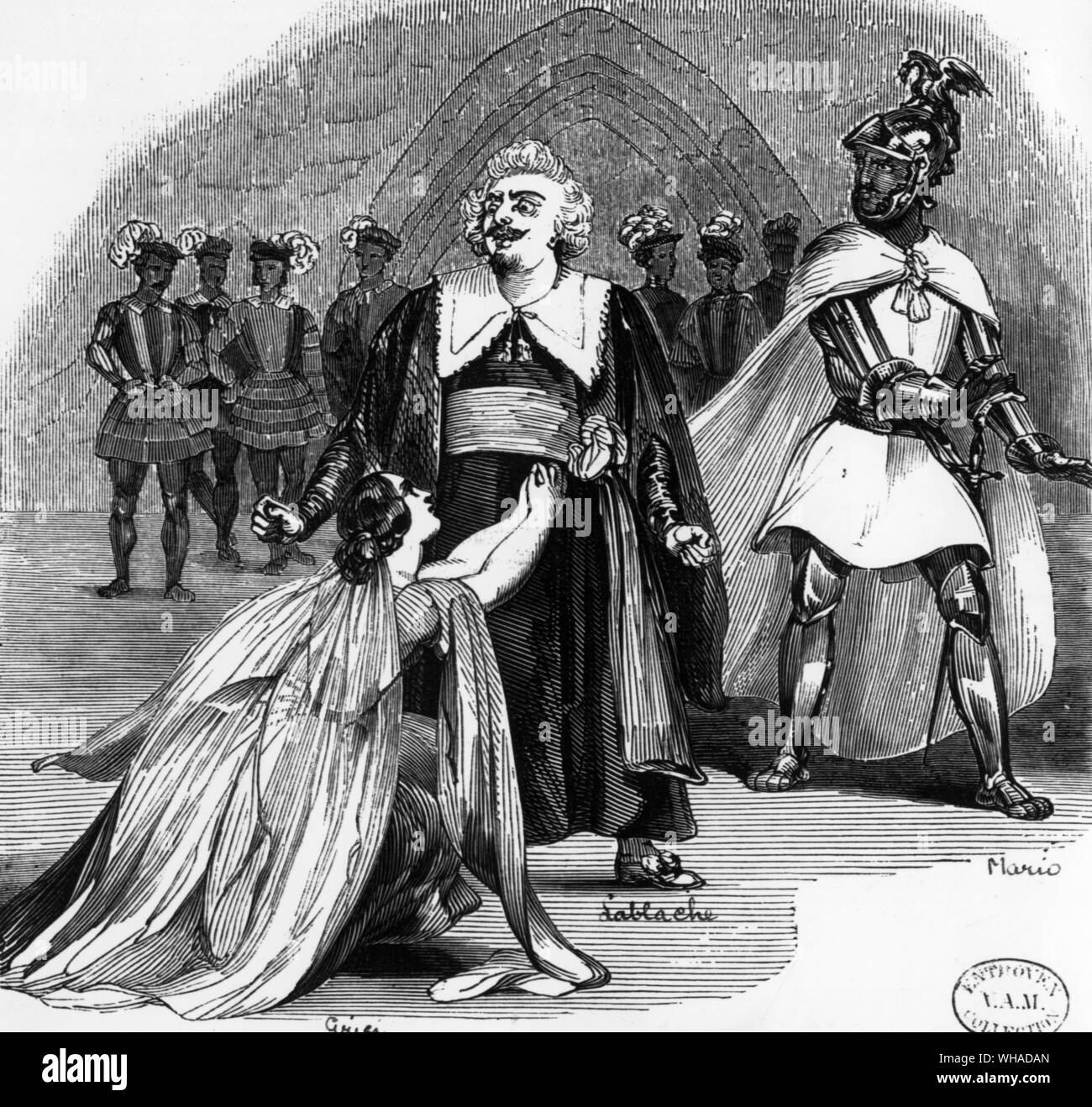 Szene aus der Oper Otello von Rossini in Her Majesty's Theatre. 4. Juli 1844 Stockfoto