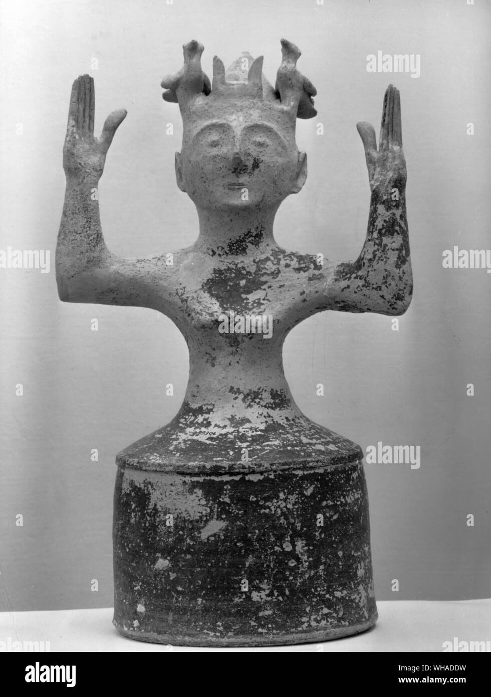 Weibliches Idol aus Kreta Stockfoto