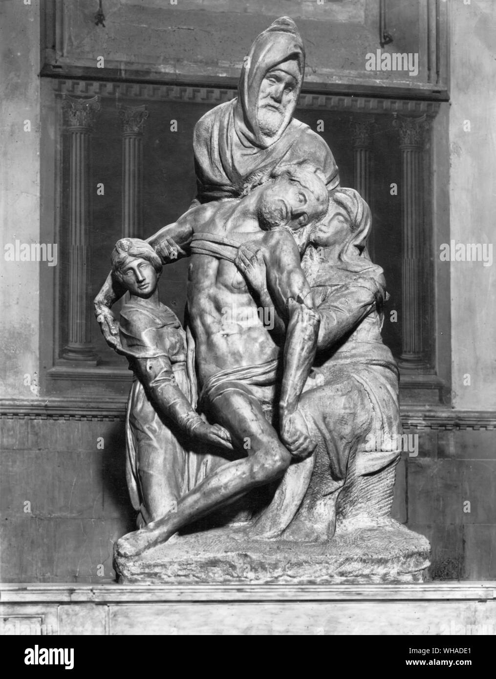 Michelangelo Buonarroti. Pieta. Vor 1550-5. Florenz Duomo Stockfoto