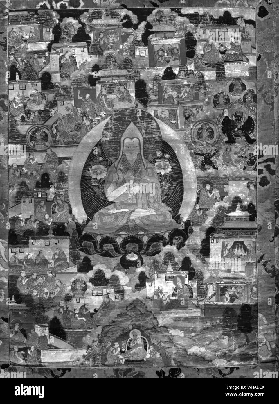 Tsong-Kha-Pa-Gründer der gelben Kirche von Tibet Stockfoto