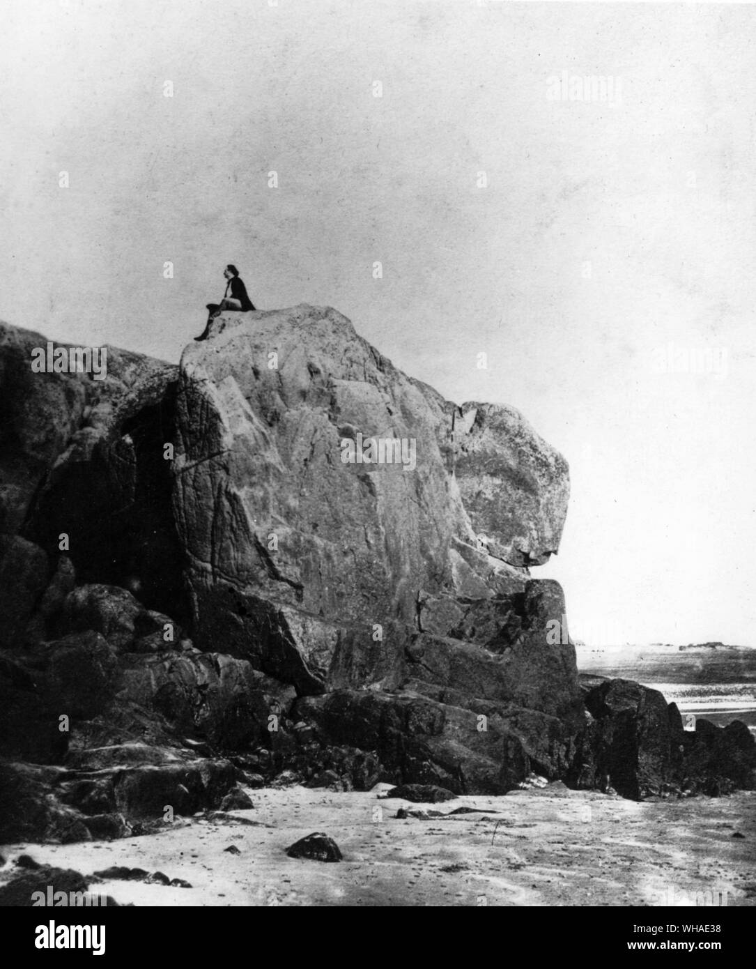 Victor Hugo im Exil in Guernsey Stockfoto