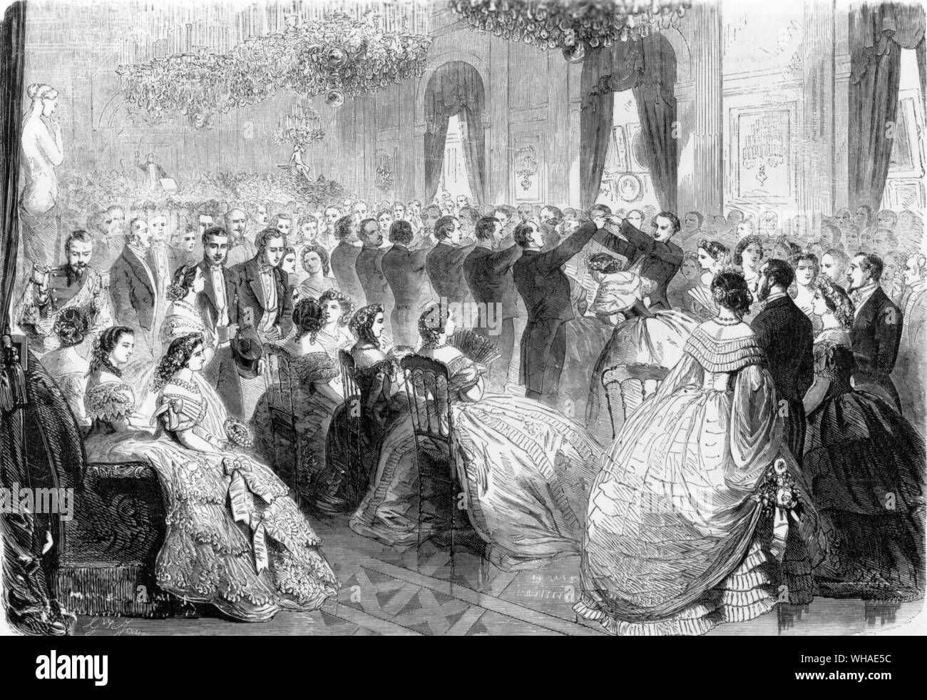 Ball von der Duc De Morny 6 Mai 1861 von Le Monde Illustre 16 Mai 1861 gegeben. Stockfoto
