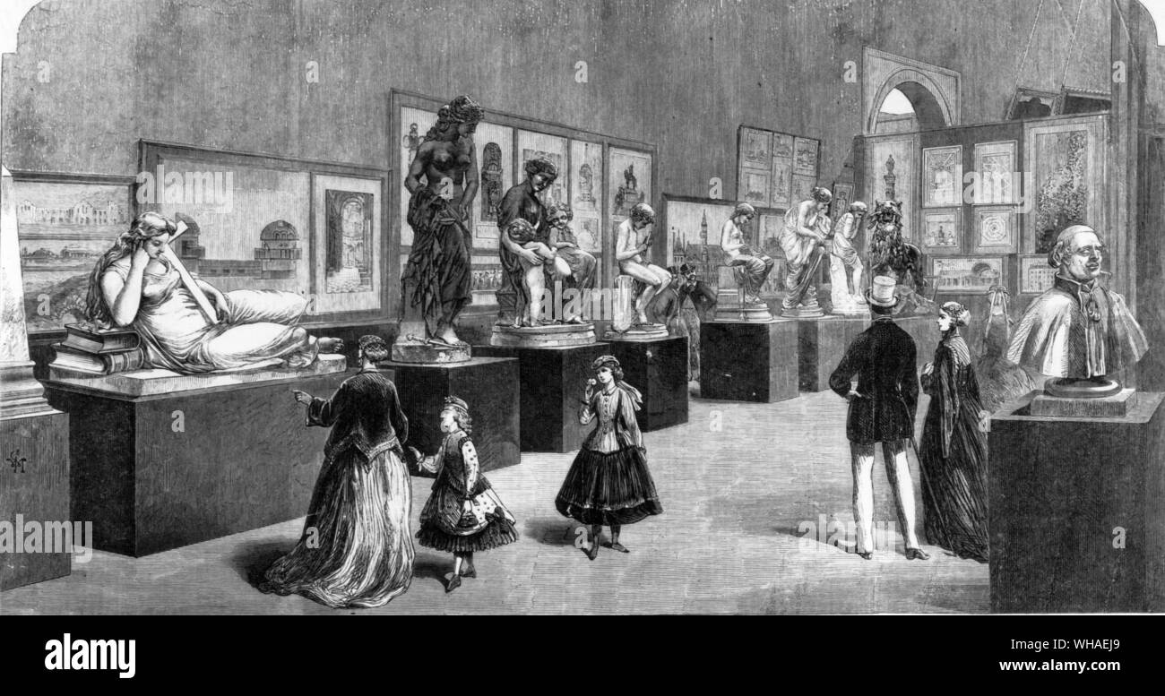 Die Illustrated London News 14. September 1867. Französische Skulptur an der Pariser Internationale Ausstellung Stockfoto