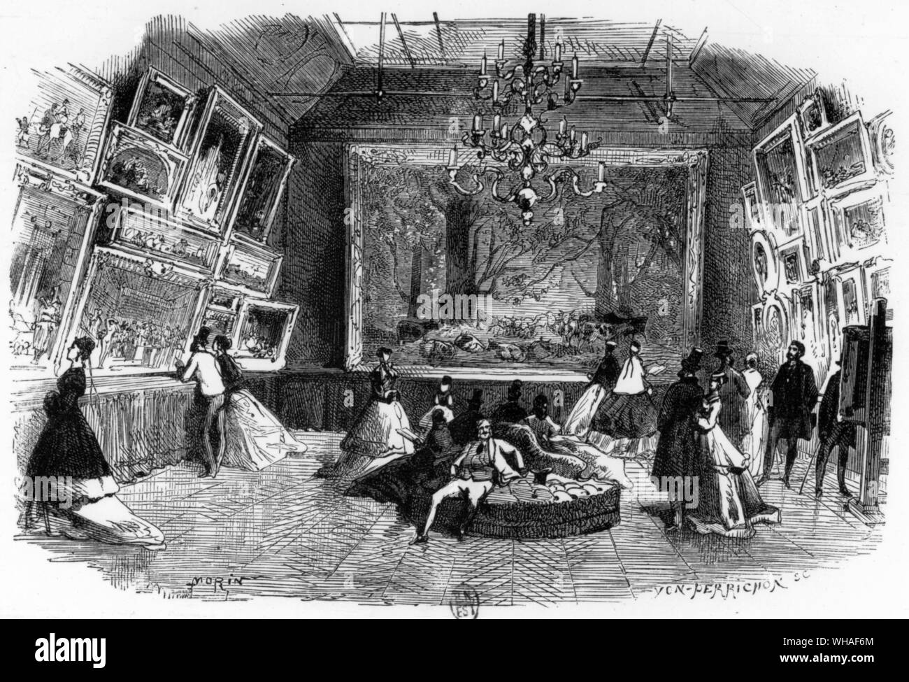 Goupil Galerie Paris während des Zweiten Kaiserreichs Stockfoto