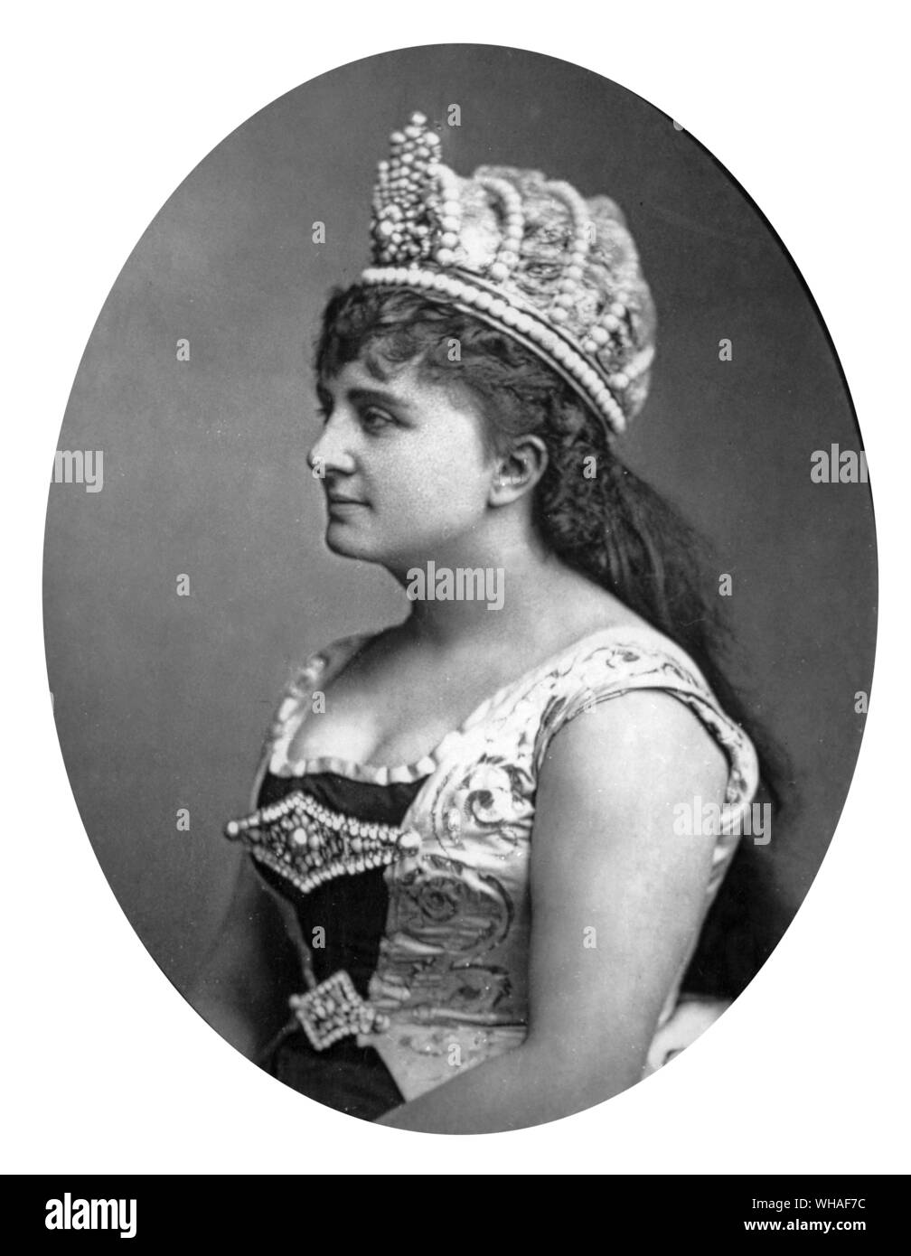 Hortense Schneider. Foto von Ulric Grob Stockfoto