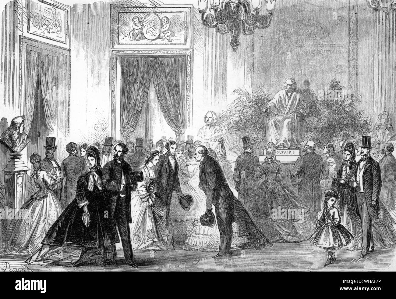 Die Eröffnung des neuen Foyer des Theaters Francais. Paris Stockfoto