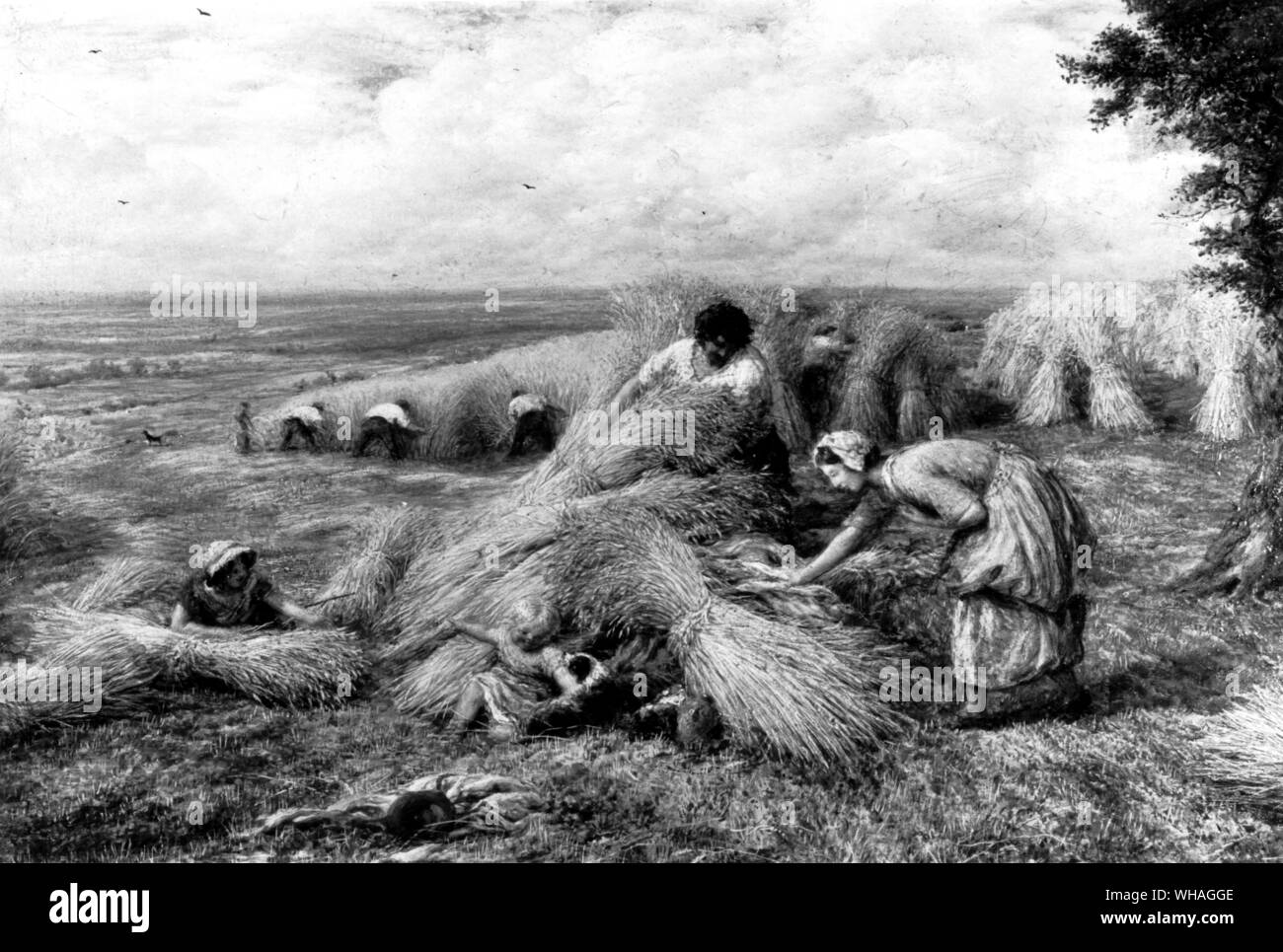 Die Ernte Wiege 1859. John linnell 1792-1882 Stockfoto