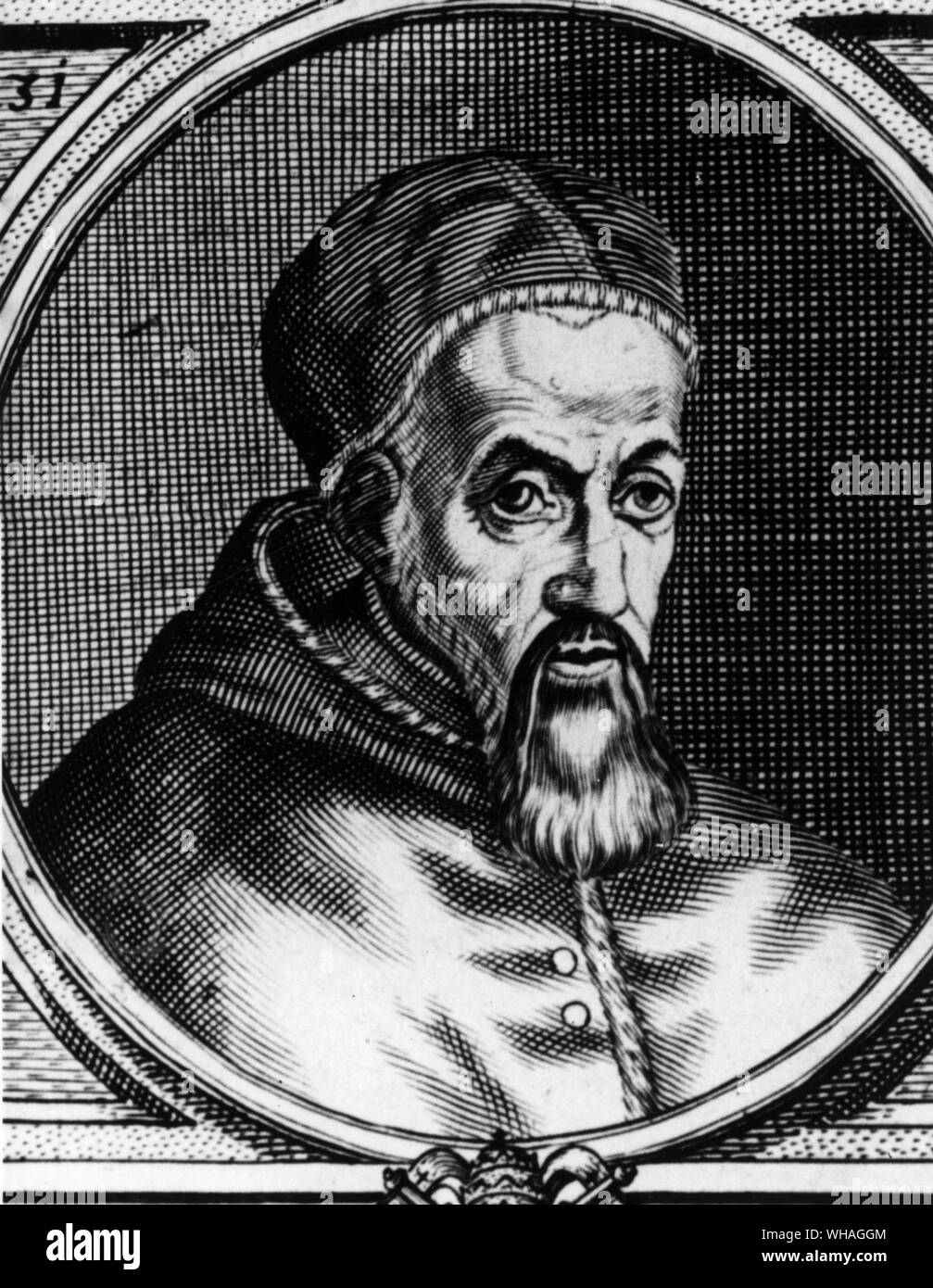 Papst Innozenz IX 1591. Innozenz IX (orig. Giovanni Antonio Facchinetti) Italienische Papst 1591 1519-1591. . . . . Stockfoto