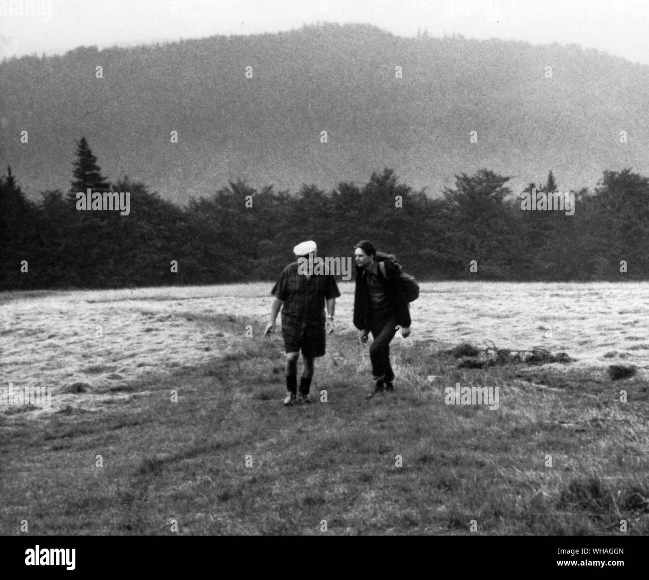 Papst Johannes Paul II. Wojtyla liebte die Landschaft rund um Krakau. Er realaxed von Kanusport Radfahren und im Winter zum Skifahren in die Tatra Stockfoto