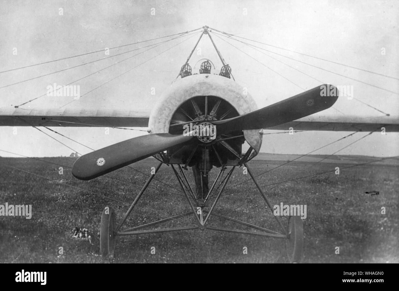 Fokker EIV. 160 ps Le Rhone Motor. Einzigen sitz Eindecker (spezielle 3 Gewehr Modell gebaut für Immelman Stockfoto