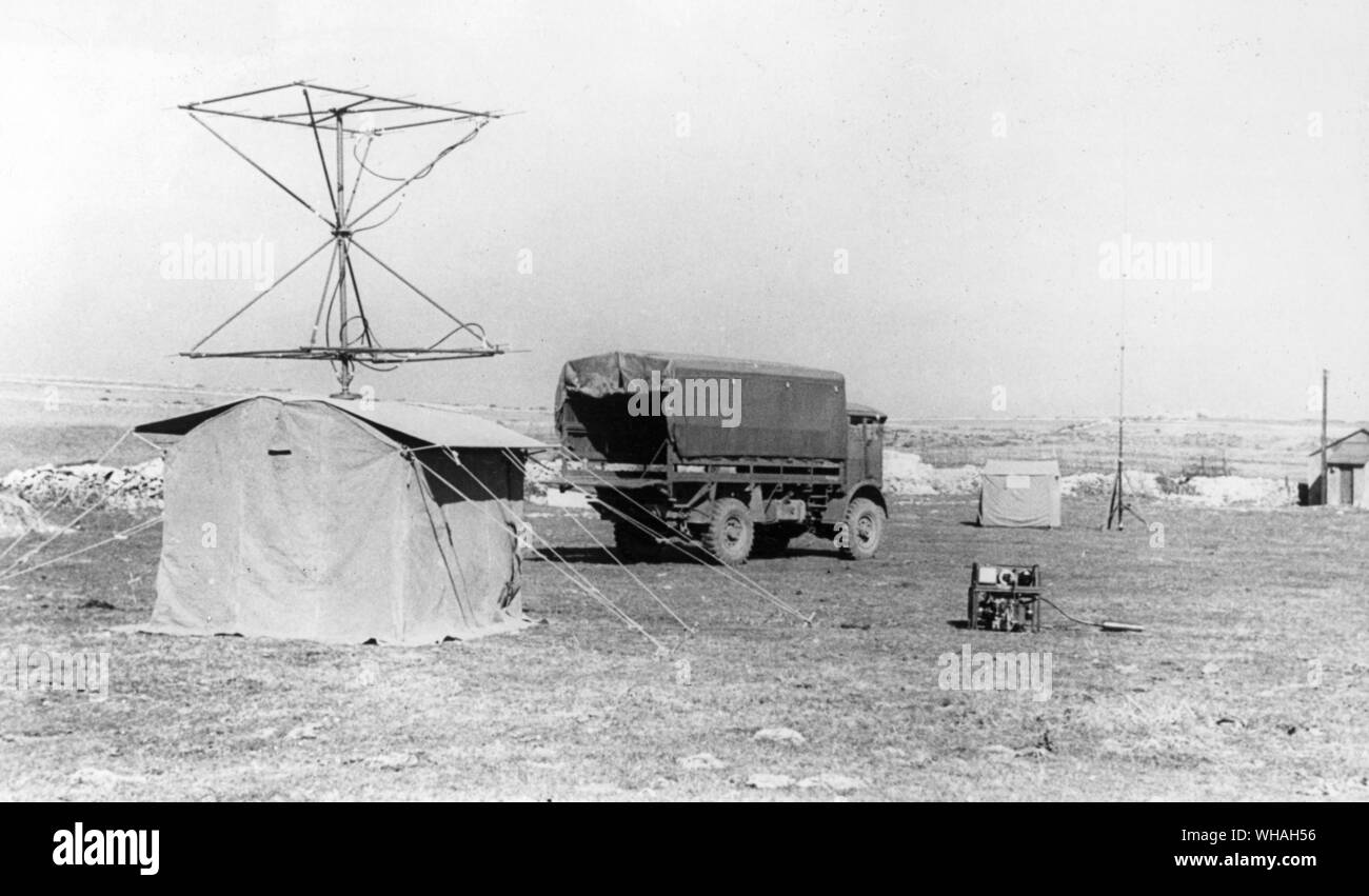 Radar in Großbritannien. Eine allgemeine Ansicht eines 'Licht Warnung' Station Stockfoto