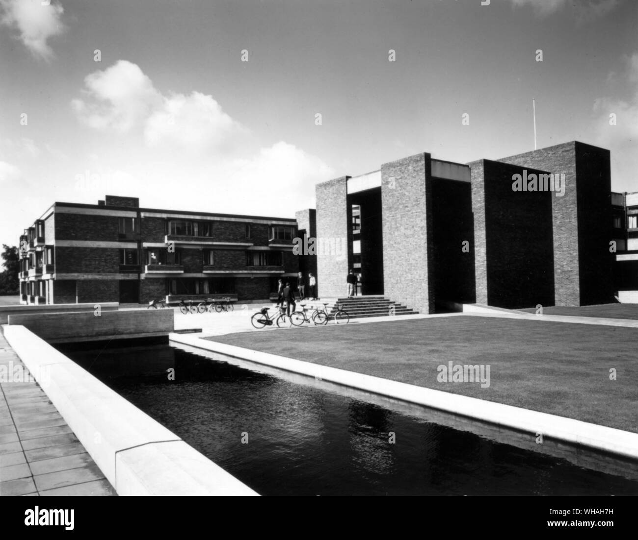 Churchill College der Universität Cambridge Stockfoto