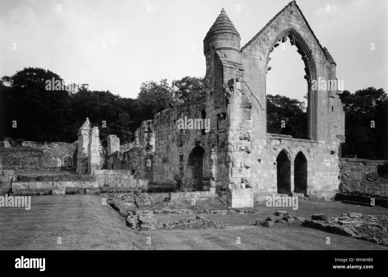 Shropshire Haughmond Abbey Stockfoto