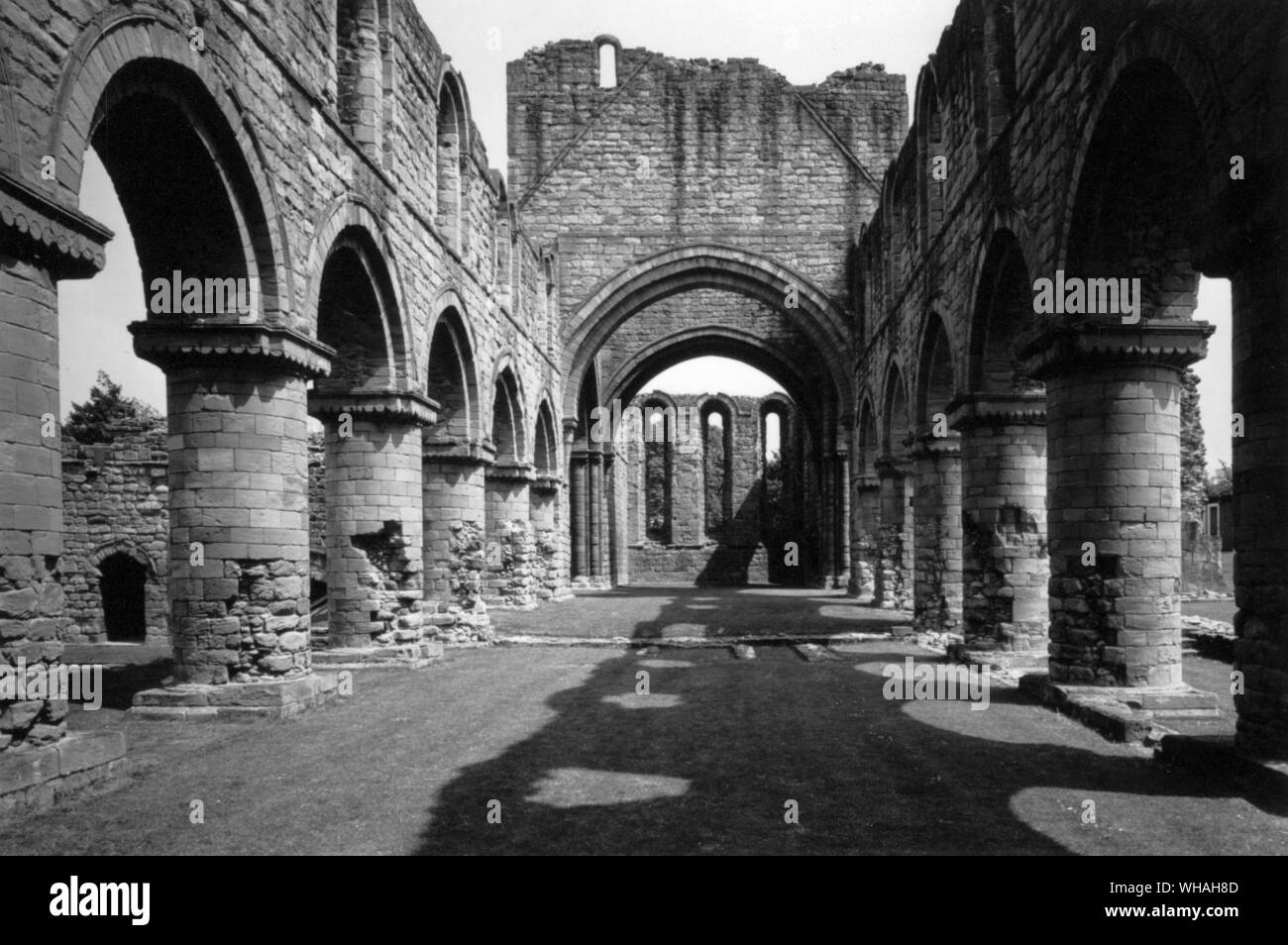Shropshire. Buildwas Abbey Stockfoto