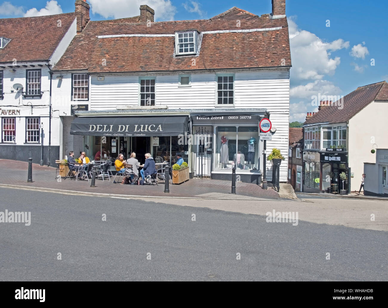 Westerham Kent Restaurant Stockfoto