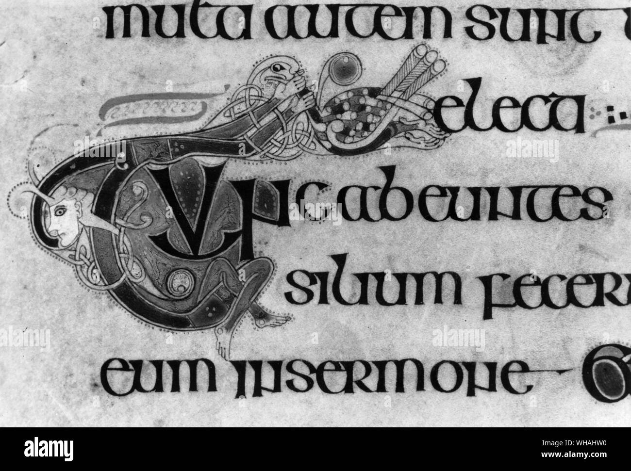 Das Buch von Kells. Stockfoto